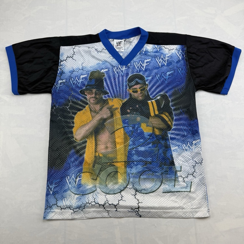 Vintage Kids WWF Too 2 Cool Jersey SIZE YOUTH XL (18/20)